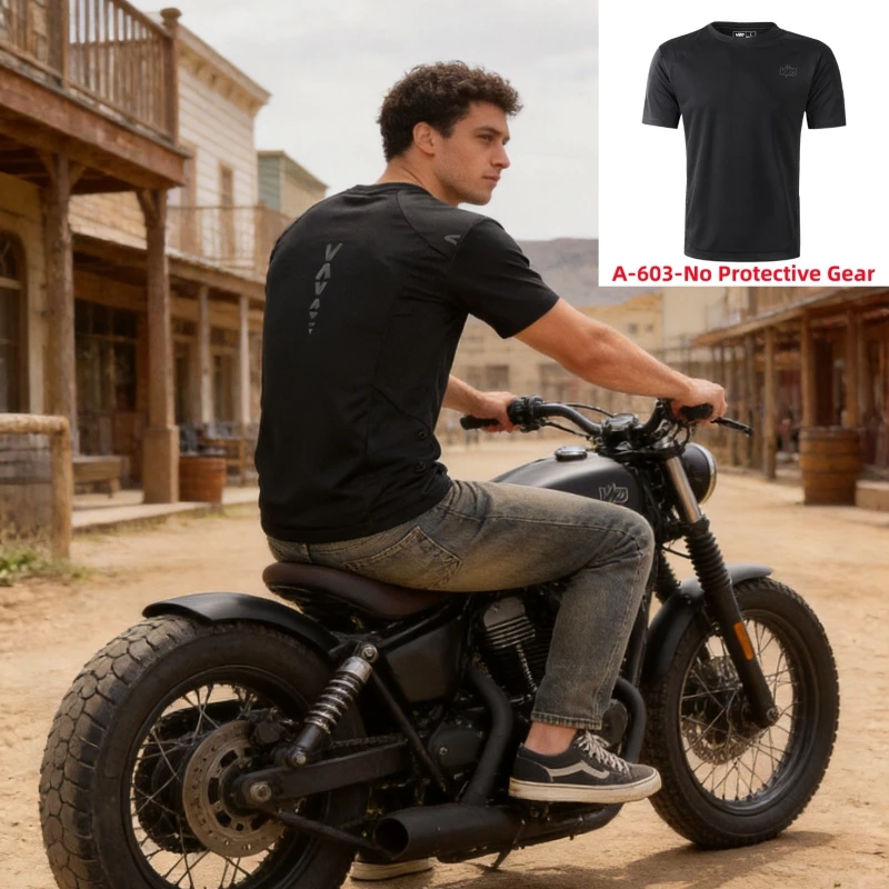 Summer Short Sleeve Motorcycle Base Layer T-Shirt Breathable Quick-Dry Moisture Wicking Undershirt for Riding Motocross T-Shirt