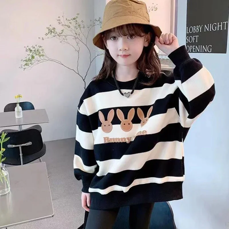 Hoodies Sweatshirts Girls Cotton Tops Overcoat Outwear 2025 New Arrive Spring Autumn Windproof Kids Christmas Gift Children's Cl