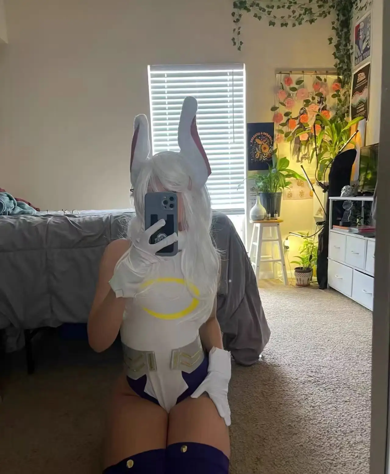 Disfraz de Cosplay de My Hero Academia, Rumi Usagiyama, Traje de Batalla de Miruko, Body de Anime, Halloween, Carnaval, Conjunto Completo para Mujer