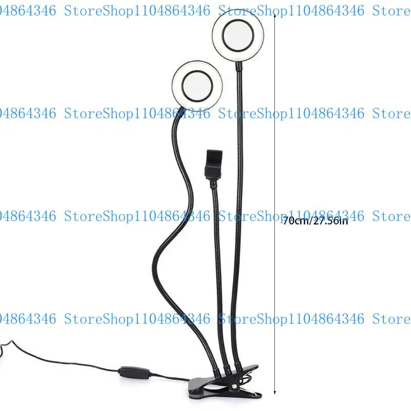 5ASD Selfie Rings Light con Phone Stand para transmisión videos maquillaje transmisión en