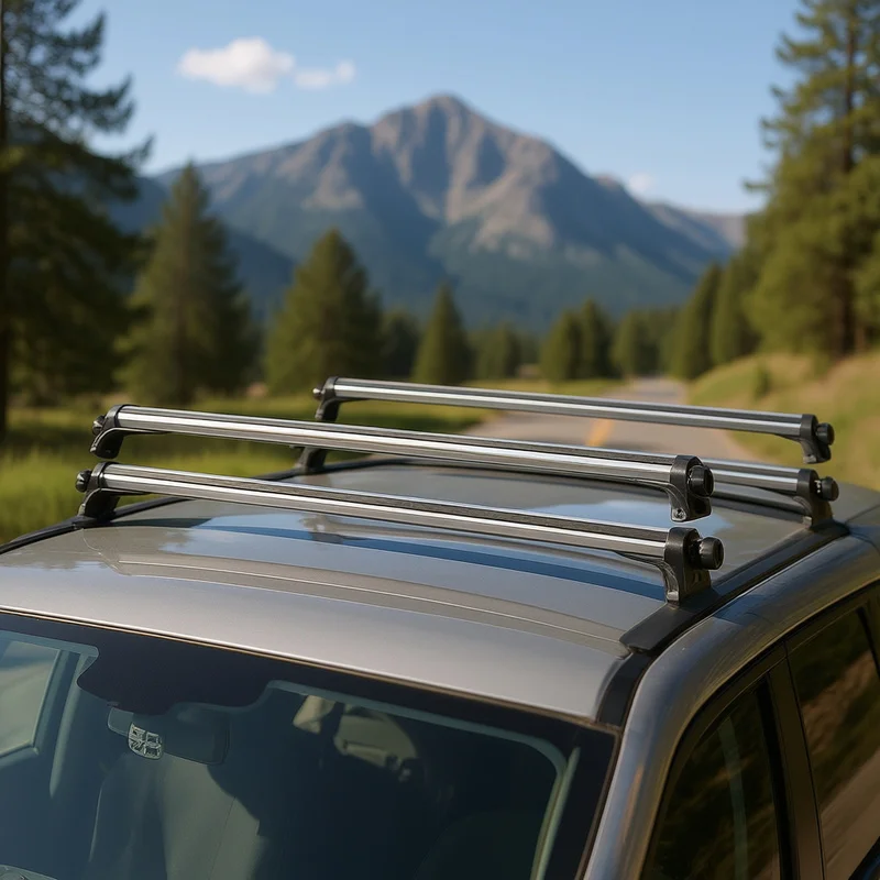 High Quality Universal Aluminum Cross Bar Roof Rack 47.24 Inch Max 165Lbs Load Easy Install Suit Car Wagon Roof Mount Cargo Carr