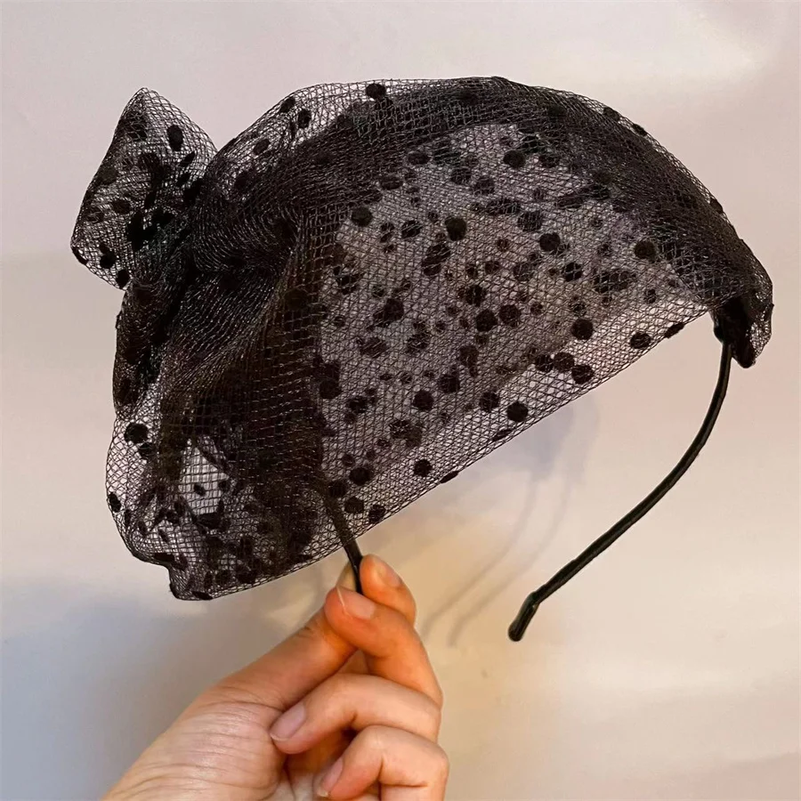 New fashionable retro half-hat headband for women to cover gray hair, headband, evening bridal dress accessories, headband