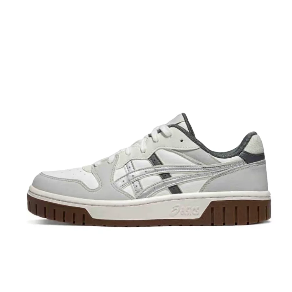 ASICS Court MZ 2.0 Unisex Low-Top Sneakers – Comfortable, Versatile, Thin-Soled & Durable, Gray and White 1203A713-101
