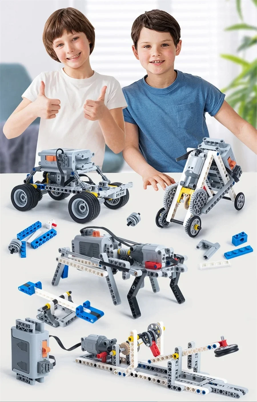 Bausteinspielzeug 9686 Sets High-Tech MOC Roboter Technische Robotik Bausteine STEM-Bildung Kinder Schule – Detail 2