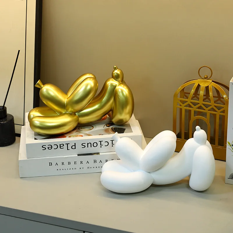 

Modern Art Balloon Dog Resin Statues, Animal Statues, Desk Decorations As Gifts for Dog Enthusiasts and Art Enthusiasts