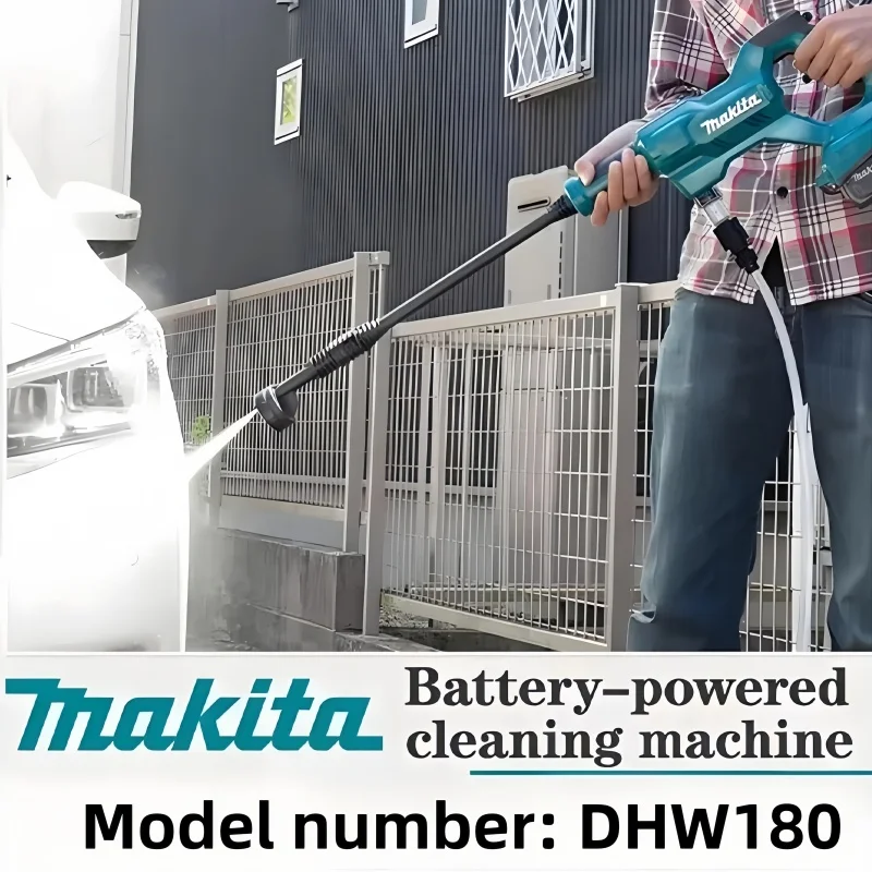 Makita New Original Battery 18V DHW180 Cordless Pressure Washer Portable Car Wash Gun Outdoor Cleaner 5 Spraying Modes