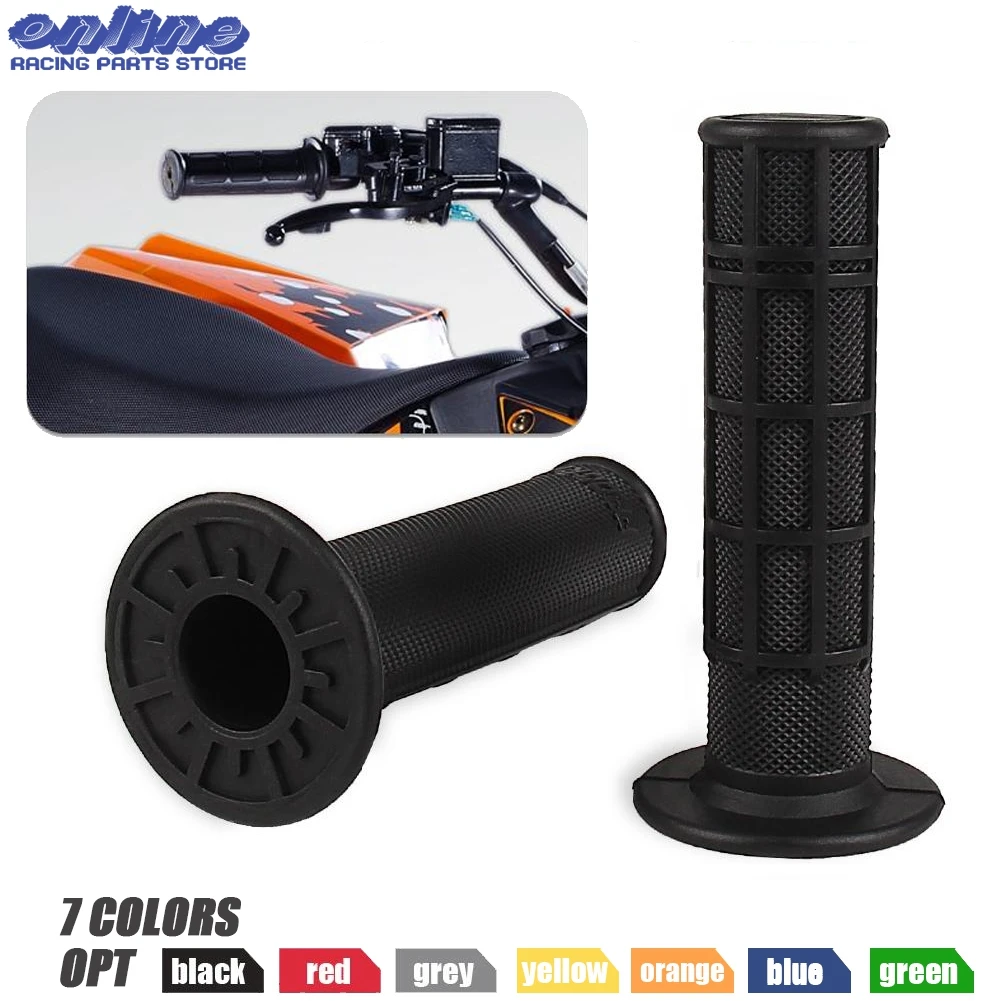 Universal 7/8\'\' ATV Grips Handlebar Grips Soft Rubber Motorcycle Grip for ATV Polaris Thumb Throttle Kid Youth 4 Wheeler Quad