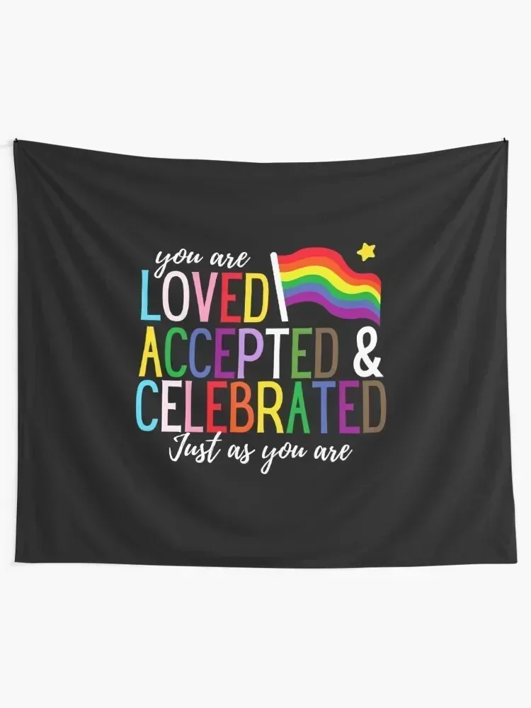 You are LOVE ACCEPTED CELEBRATED just as you are Tapestry Japanese Room Decor On The Wall Aesthetic Room Decors Tapestry