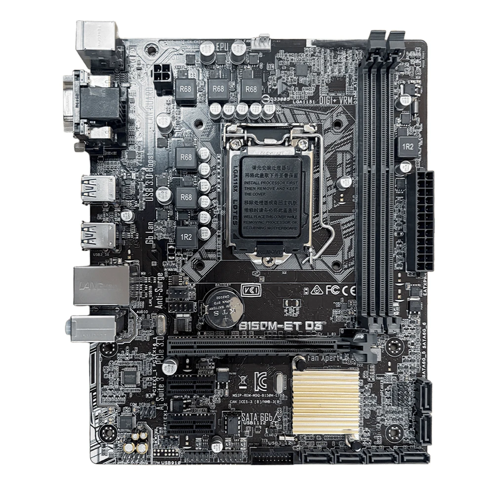 ASUS B150M-ET D3 Motherboard LGA 1151 DDR4 32G SATA3 USB3.0 VGA DVI Micro-ATX Supports 7th/6th Gen Core i3-6100 cpu