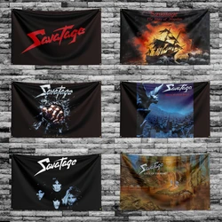 3x5 Ft S-SavatageS Heavy Rock Band Flag Polyester Digital Printing Banner for Bedroom Wall Art Out Door Tapestry Decoration