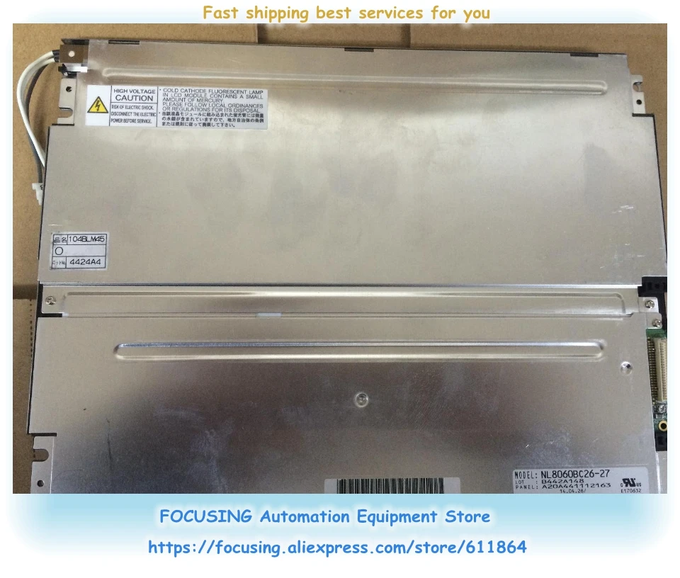 

NL8060BC26-27 10,4-дюймовый ЖК-экран, 90% новый протестированный экран NL8060BC26 27 А