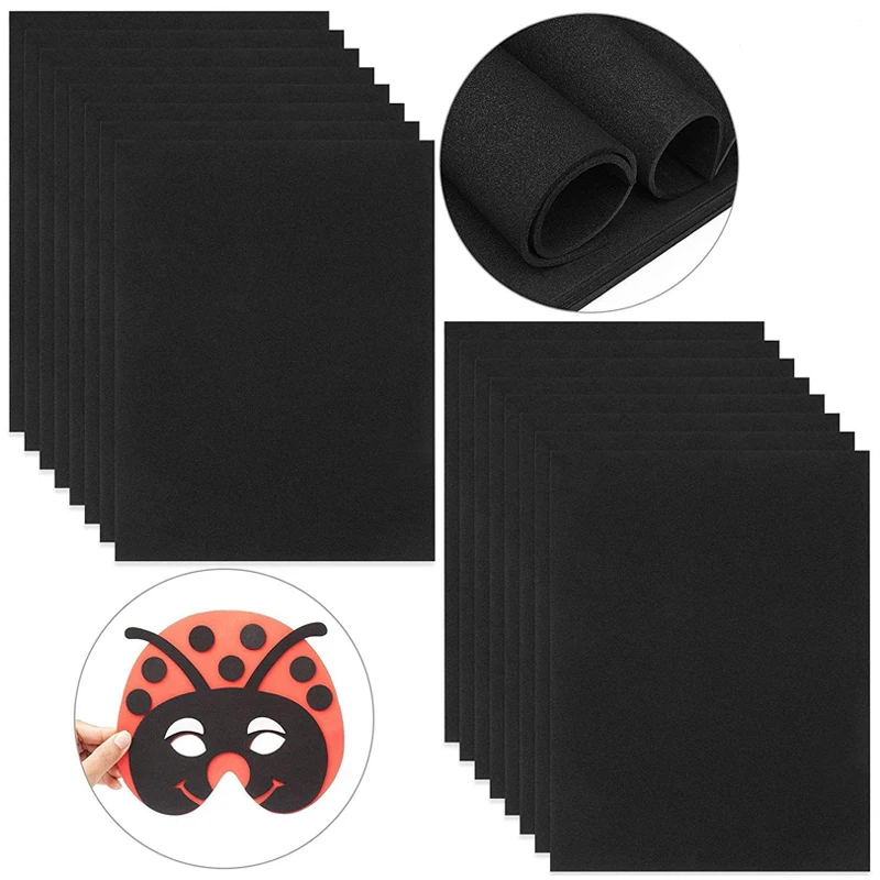 1 Stück Dicke 1/2/3/5/10 mm Eva-Schaumstoffplatten Schallabsorbierendes Lärm Spone Foam Craft Eva Sheets Handmade Making Material – Detail 2