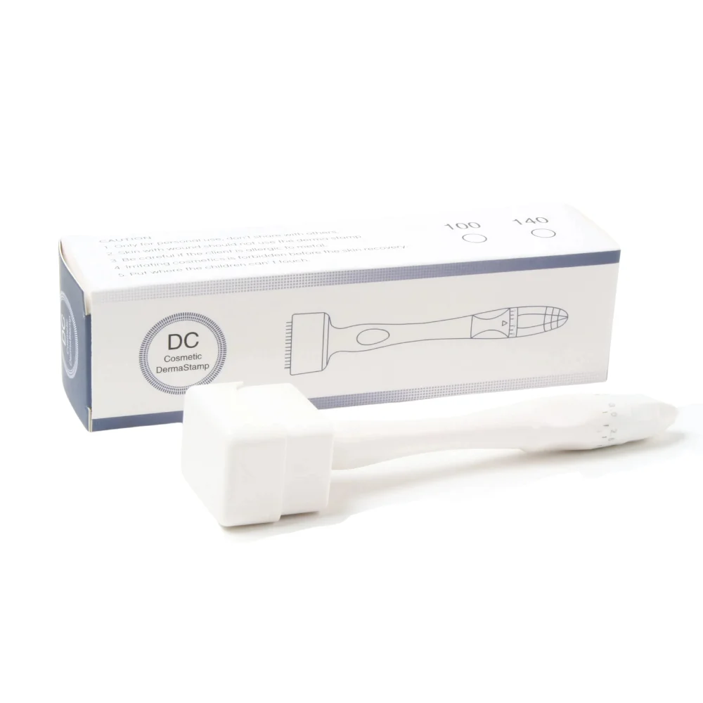 1 قطعة ختم ديرما 140A التيتانيوم 0.25 مللي متر قابل للتعديل البلاستيك دليل إبرة ختم لتساقط الشعر نمو اللحية العلاج أداة العناية بالبشرة #4