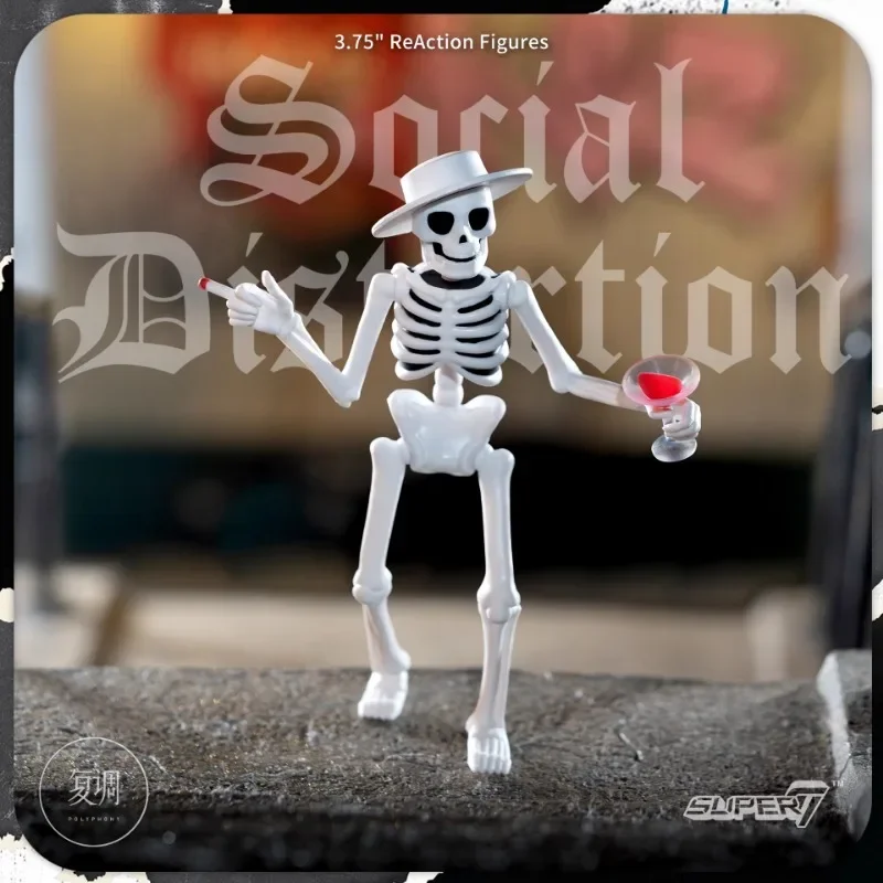 

In Stock Super7 The Social Distortion ReAction Figure 3.75 Inch Toy Collectible Doll Christmas Gift