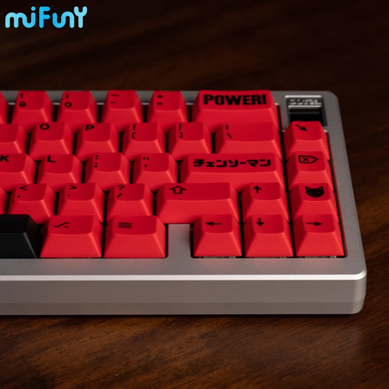 Mifuny Chainsaw Keycaps POWER! Custom Retro Keycap PBT Dry Subbed Cherry Profile  Key Caps for Mechanical Keyboard  Accessories