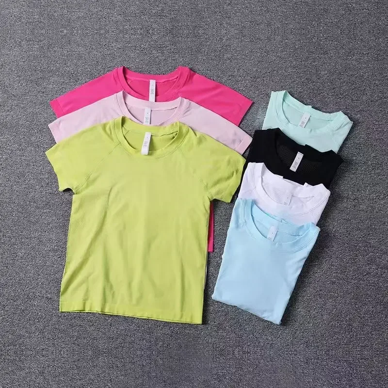 

Lemon Short Edition Swiftly Tech Women Sports Short Sleeve Shirt Seamless Knitted Stretch 2.0 Yoga Fitness Running T-shirt Top
