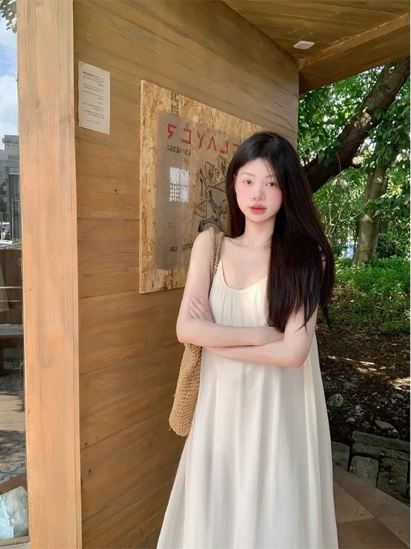 Gonna Estiva Casual Larga Stile Fatato per Donna, Abbigliamento da Spiaggia, Leggera e Traspirante in Poliestere