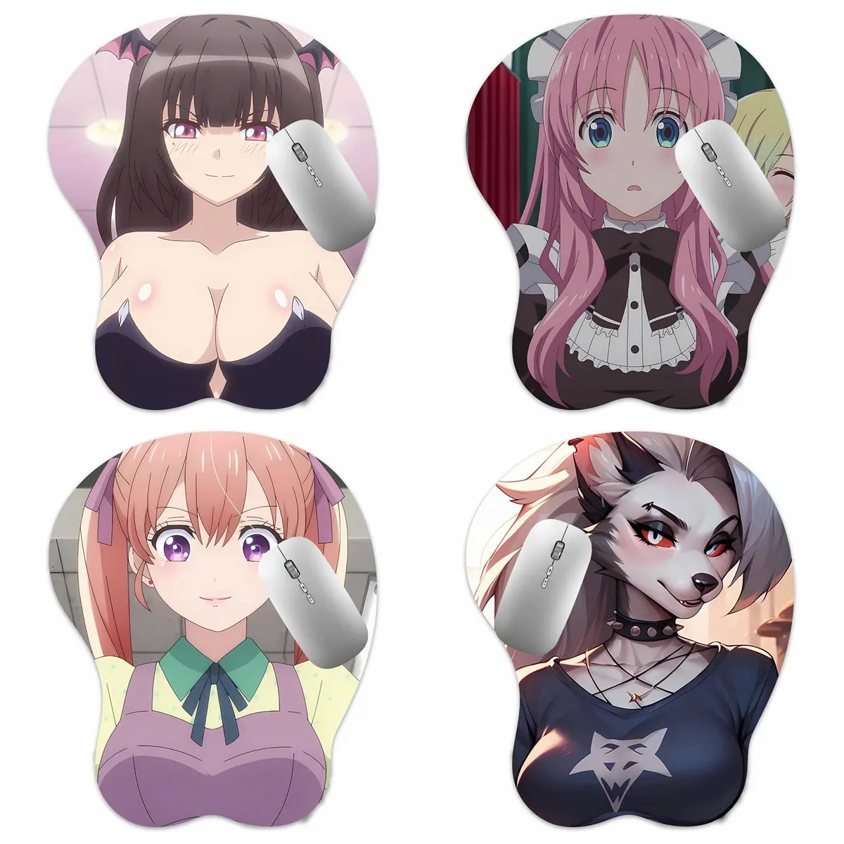 

3D коврик для мыши Oppai Коврик для мыши Aima Imoko / Atena Saotome / Erika Amano / Loona Грудь Gaming Wrist Rest Boobpad