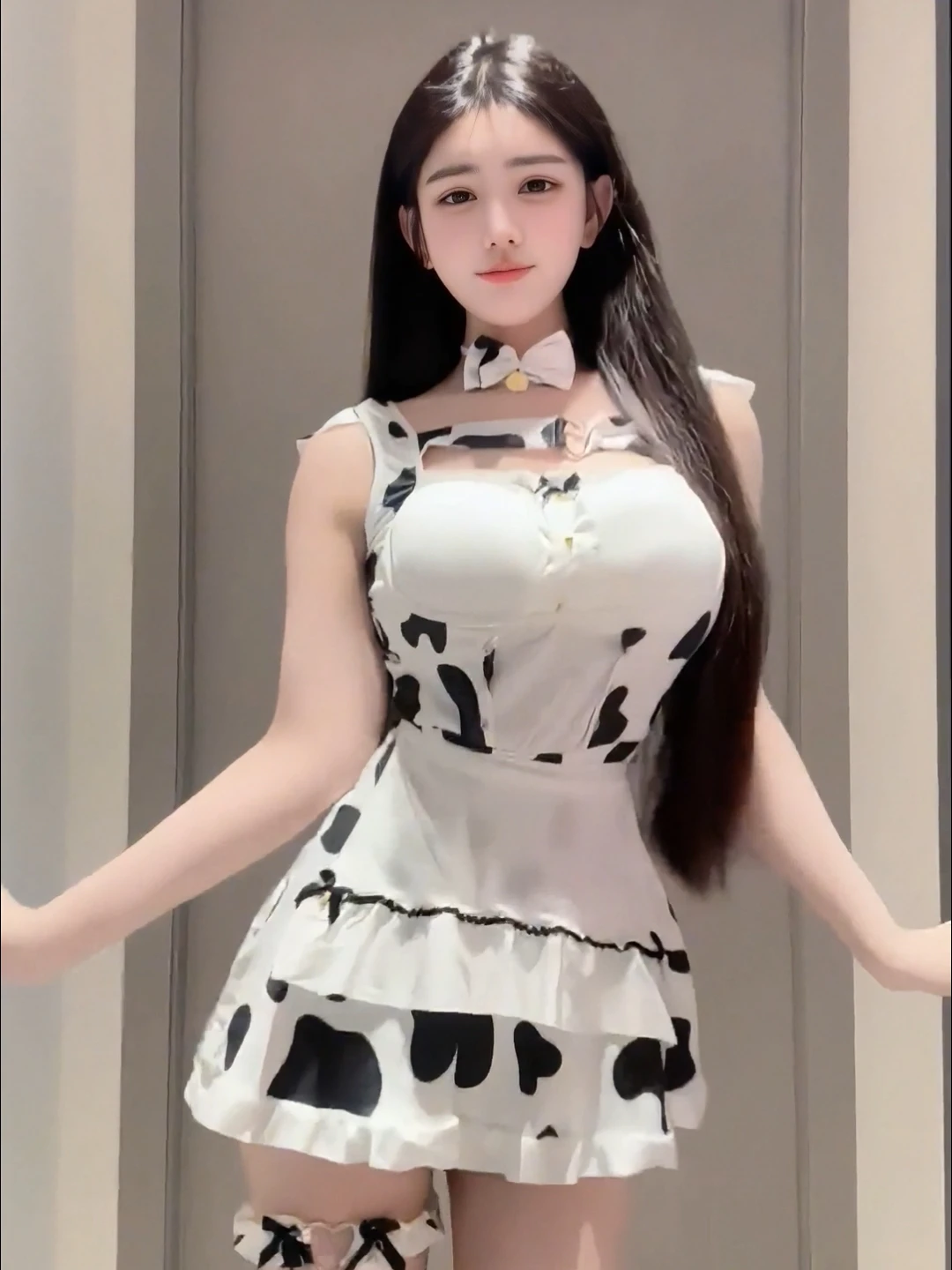 

Сексуальный комплект в стиле ретро Cowmaid2020, летний комплект из двух предметов Pure Desire с ремешком Sp Dr, милый женский костюм из полиэфирной ткани