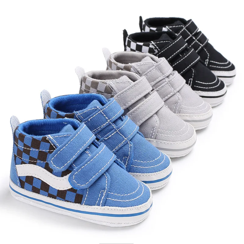 Yibubu Blue Baby Shoes Indoor Soft Soled Nonslip Toddler Shoes The Lattice Design Is Simple And Stylis Spring And Autumn Payment