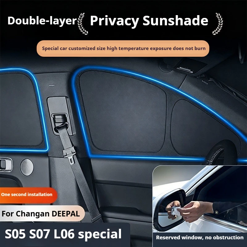 

For Changan DEEPAL S05 S07 L06 Car Privacy Shade Side Window Sunshade Front Windshield Sun Protection Heat Insulation Sunshade