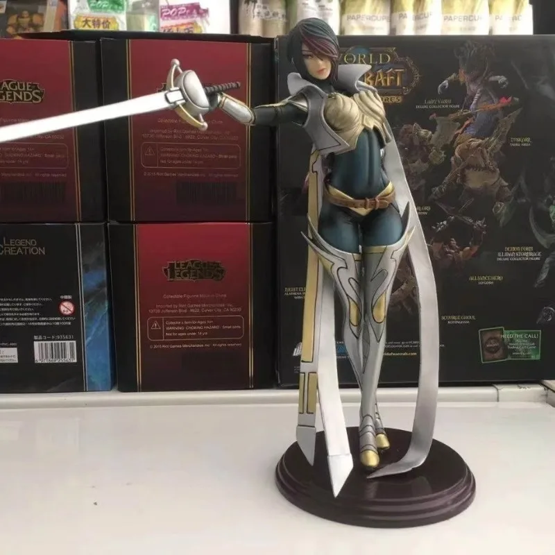 

Original LOL League of Legends Unparalleled Swordsmen Fiona Handmade Sculpture Anime Action Accessories Model Toy Gifts