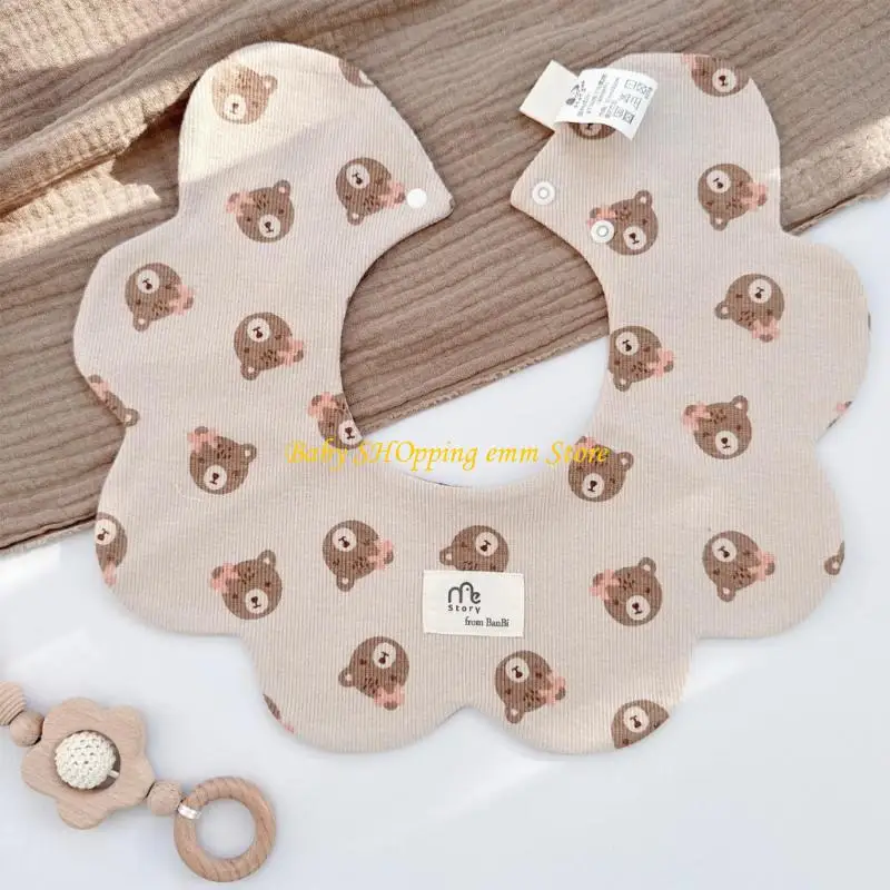 23GD الرضيع تغذية مريلة القطن burpling قطعة قماش لطيف على تصميم البلاط الجلد يمنع بقع آلة قابلة للغسل