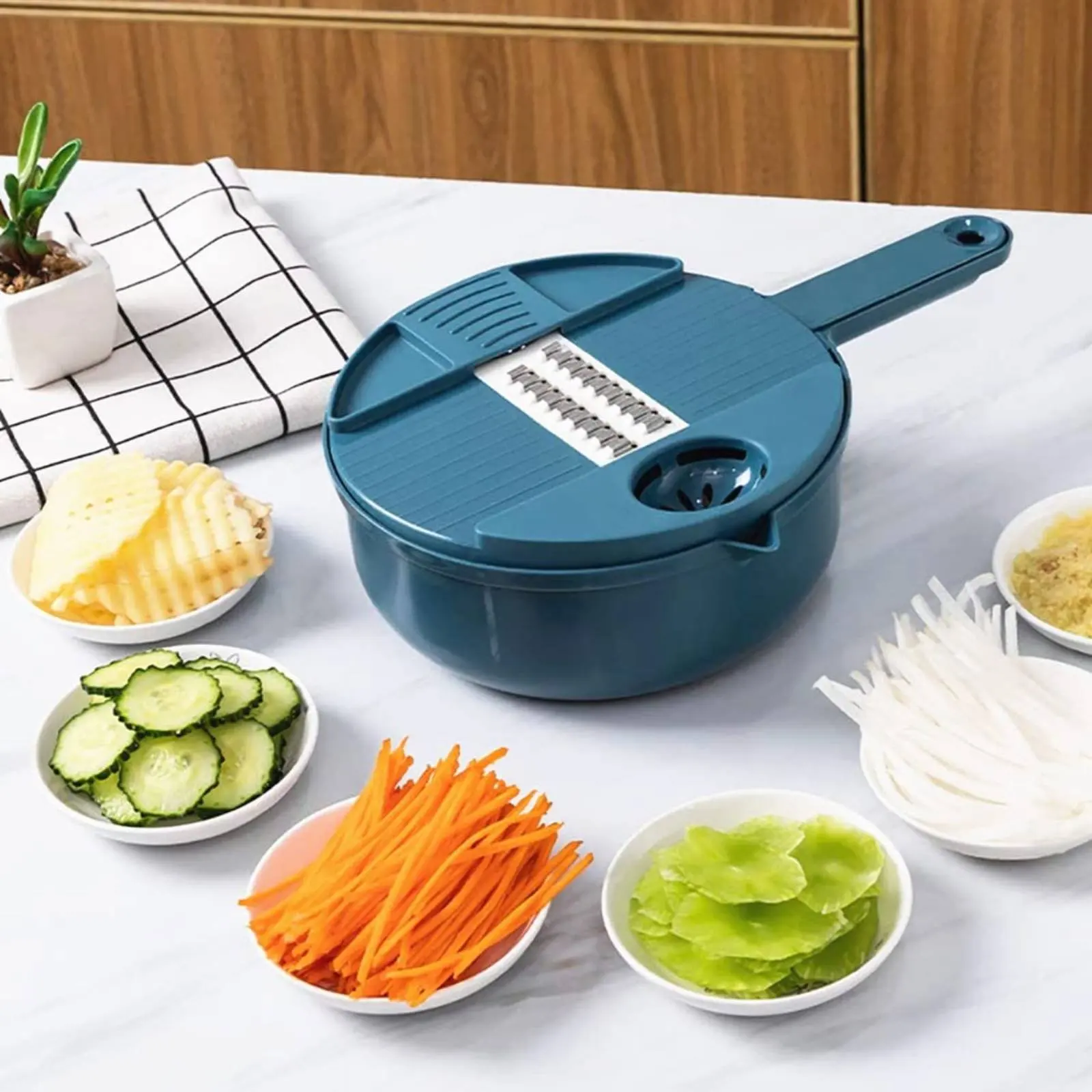 

Multifunctional Vegetable Cutter Set Saves Time Multifunctional Vegetable Cutter Food Cutter and Grater Dishwasher Safe
