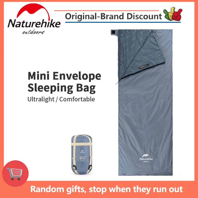 

Naturehike Sleeping Bag Outdoor Mini Ultralight Envelope Waterproof Cotton Sleeping Bag Nature Hike Hiking Camping Sleeping Bag