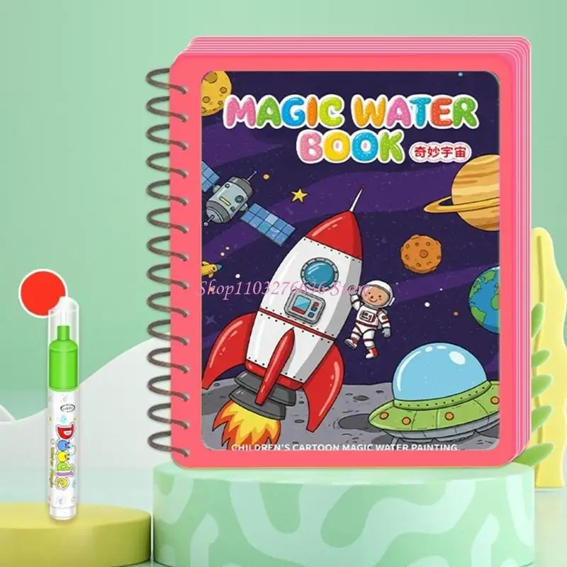 R6FD Children Water Art Book Sách kỳ diệu cho cuộc phiêu lưu tô màu vui vẻ và giáo dục