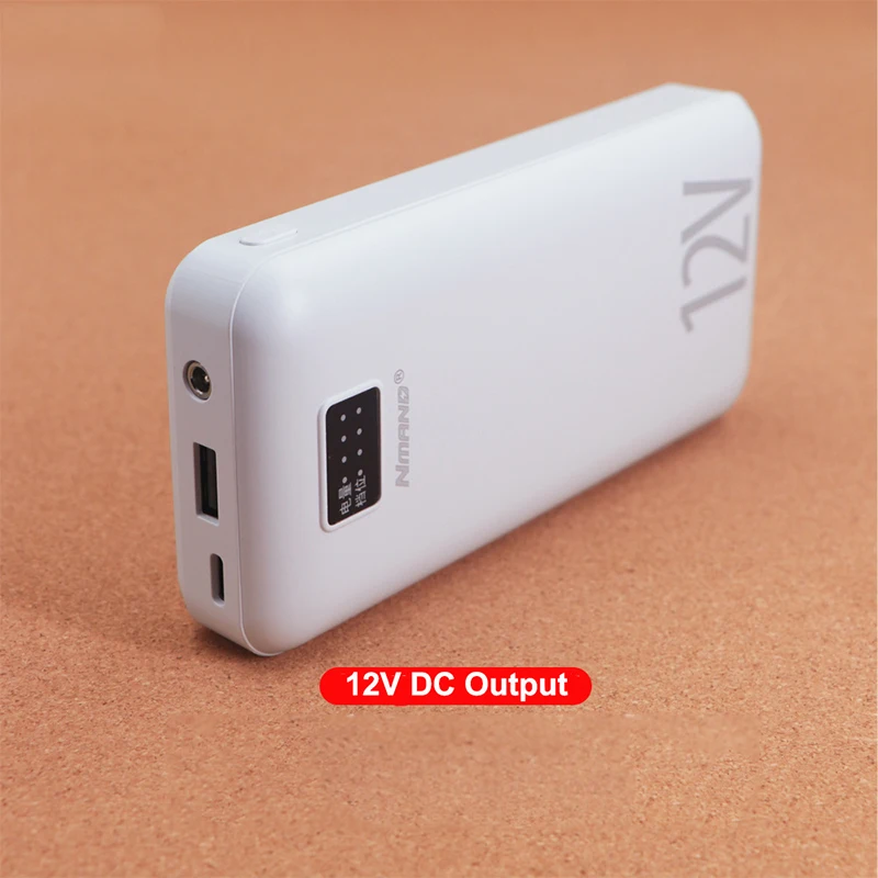 18000mAh قوة البنك 12 فولت تيار مستمر الناتج المحمولة شاحن Powerbank آيفون Xiaomi مروحة التبريد ساخنة سترة سترة بطارية خارجية