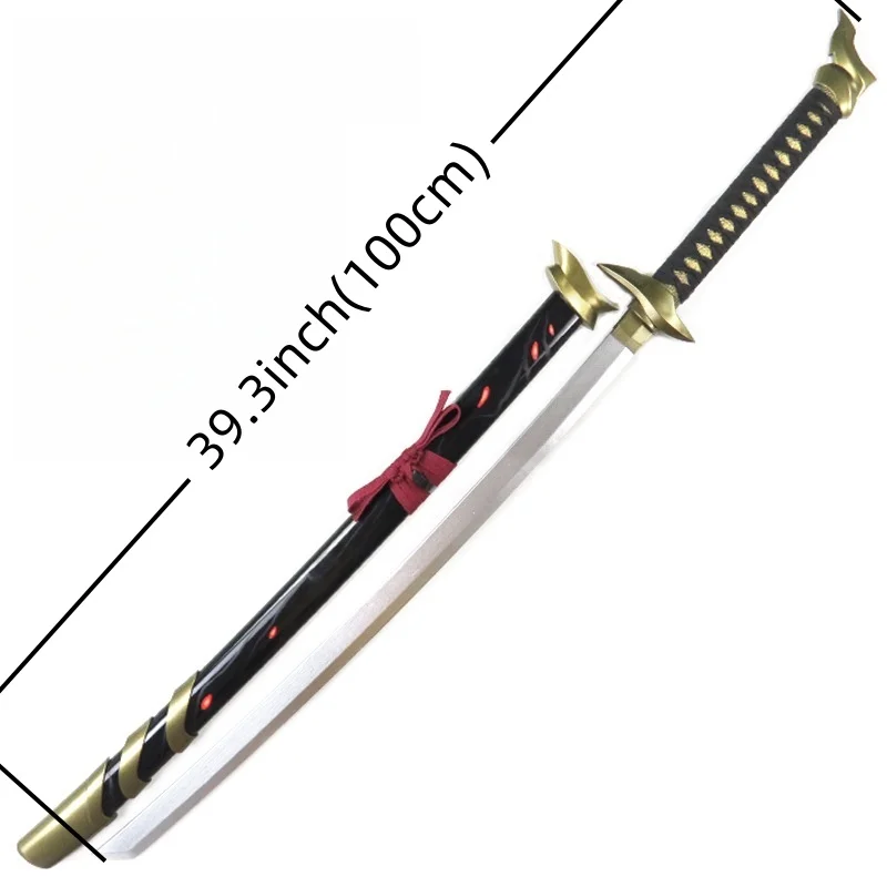 39in/100cm Yone Katana Anime LOL Ninja Sword League of Legends Cosplay Prop Knife Real Size Samurai Sword Japonesa Katana Sabre view 4