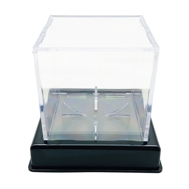 Clear Display Case, Display Box with Stand for Collection Basketball Volleyball