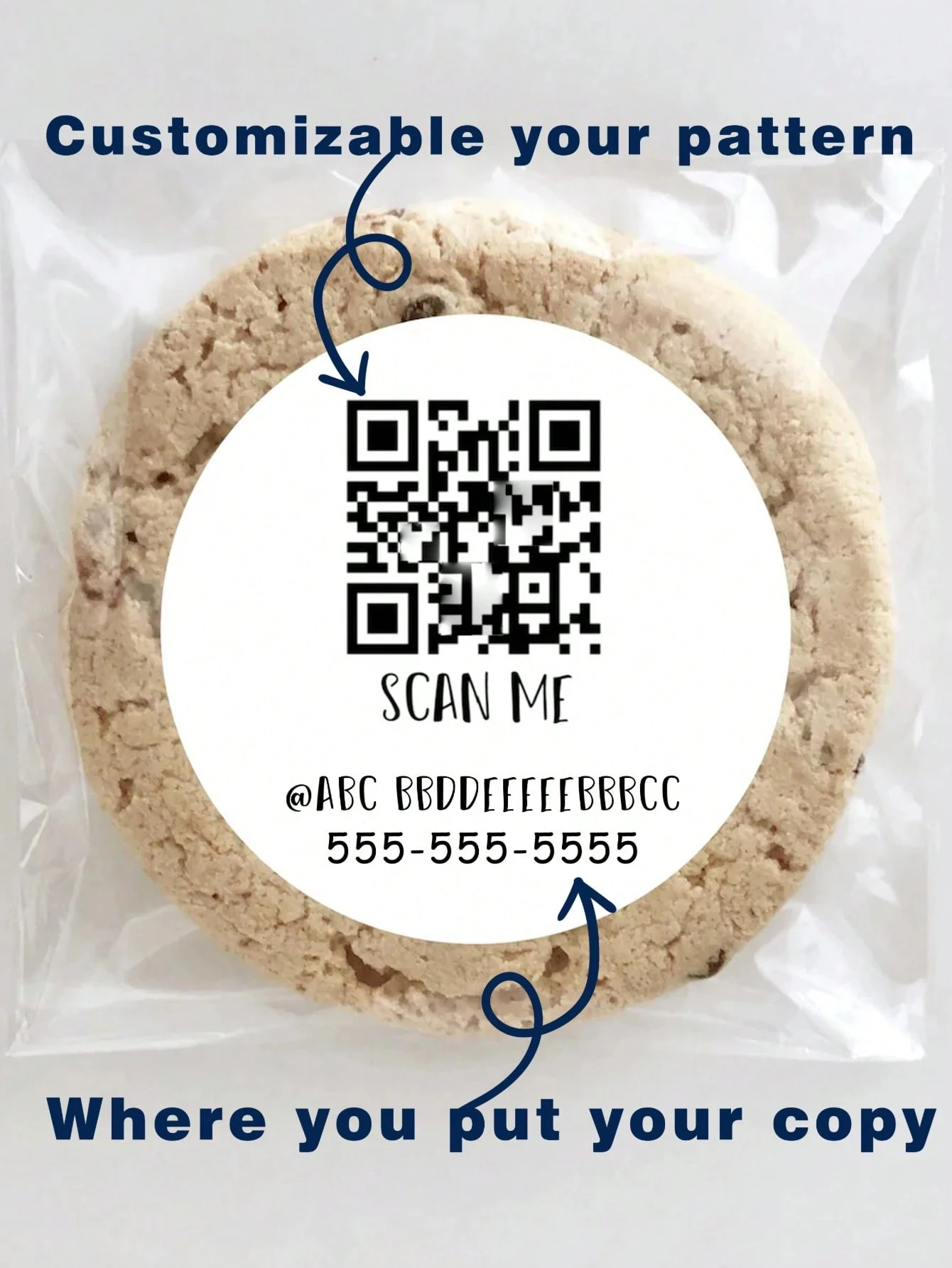 

QR Code Business Stickers Scan Me Vendor Website Social Media Wanna Date Me