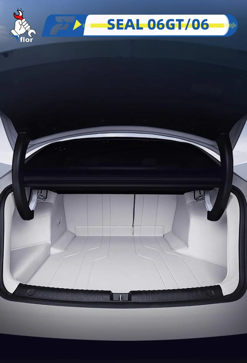 For BYD SEAL 06 06GT 2024-2025 Car Trunk Mat Custom Fit Trunk Liner Cargo Mat Trunk Protection Mat Chair-Back Protection Mat