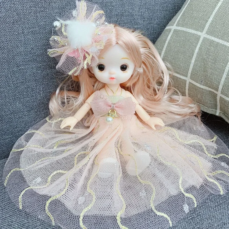 New 16cm BJD Doll Clothes Fashion Princess Dress Outfit General Girl Toy Accessories Gift