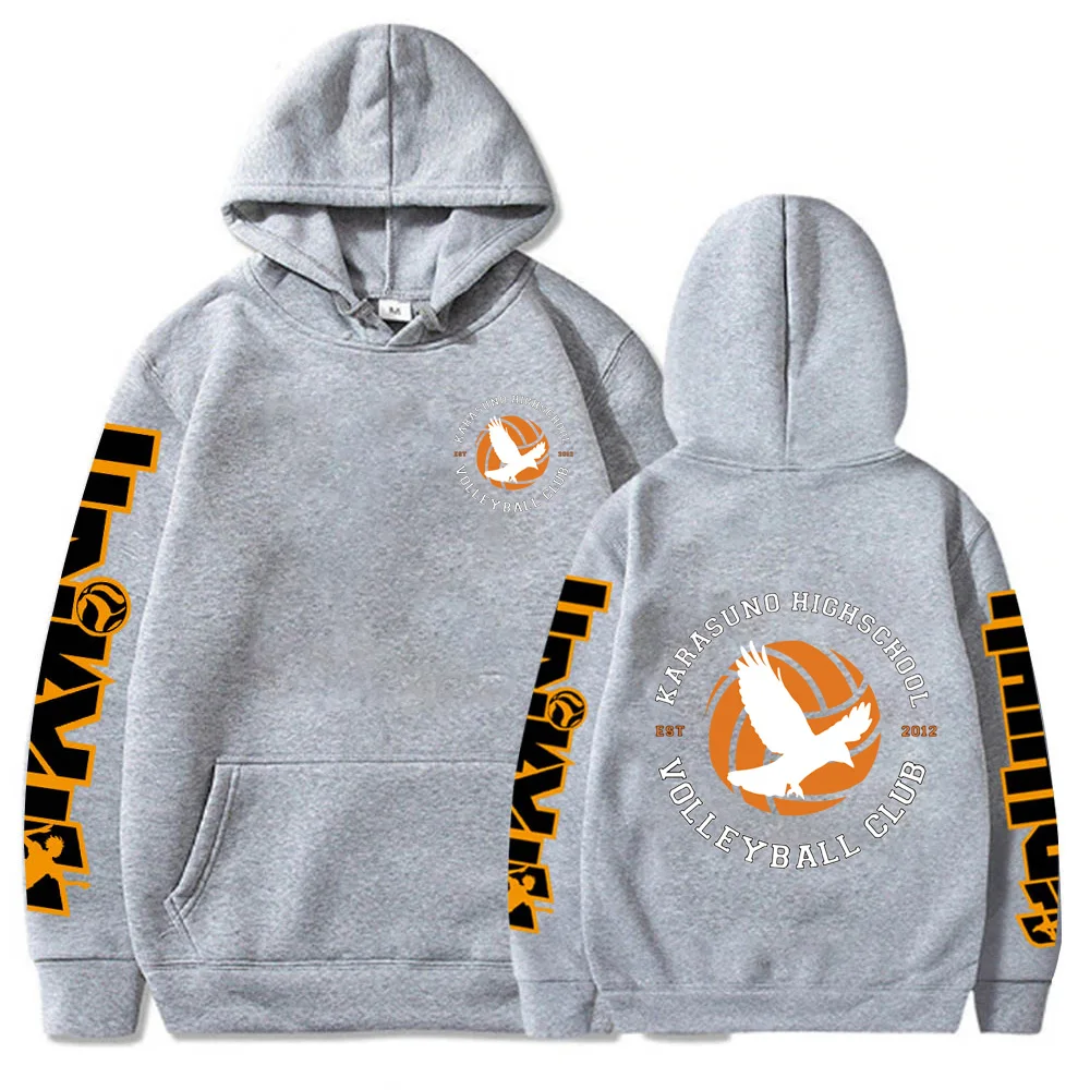 Haikyuu Volleyball Junior Club Japan Anime Hoodie Sweatshirts Women Harajuku Karasuno Fly High Graphics Unisex Oversized Hoodies