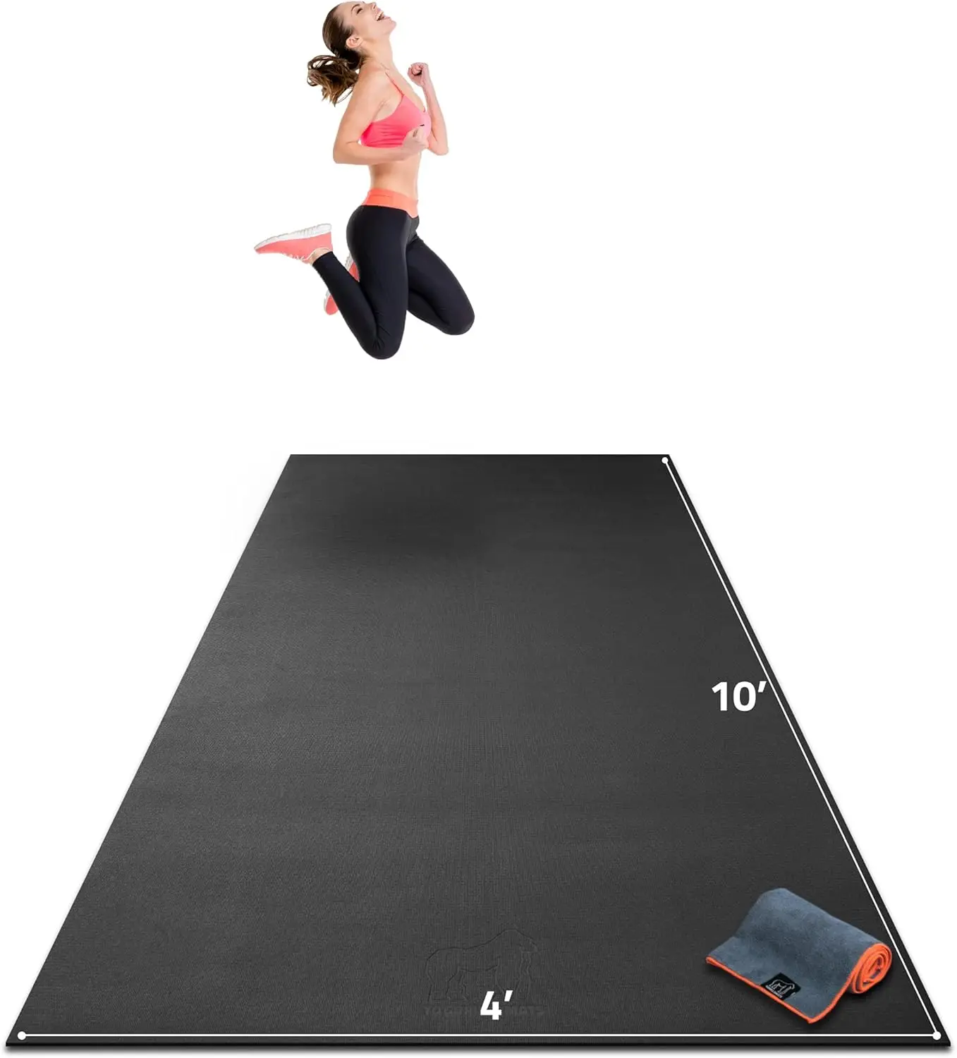 Extra Large Exercise Mat - 10' x 4' x 1/4