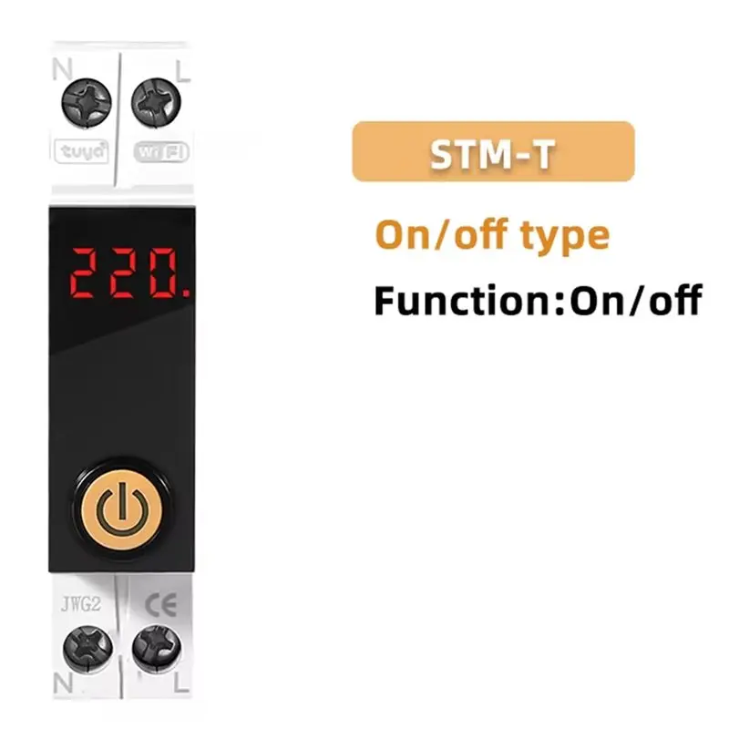 AA81-Circuit Breaker Switch Undervoltage Protector Timer Overvoltage And Undervoltage Protector 1-63A Power-Off Timer Switch B
