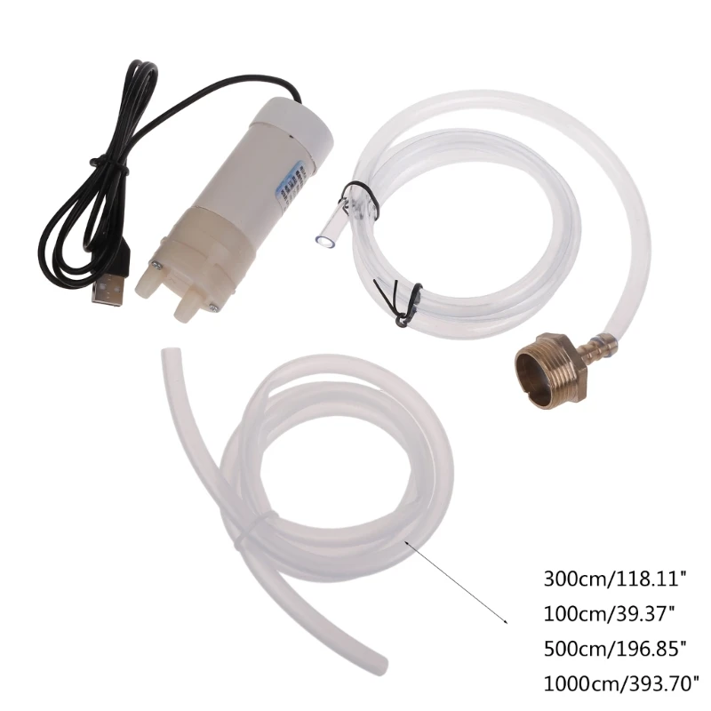 Mini Water Pump with Tubing, Self-priming Pump, USB Power Supply, High Efficiency Water Pumps, 5V, 2A