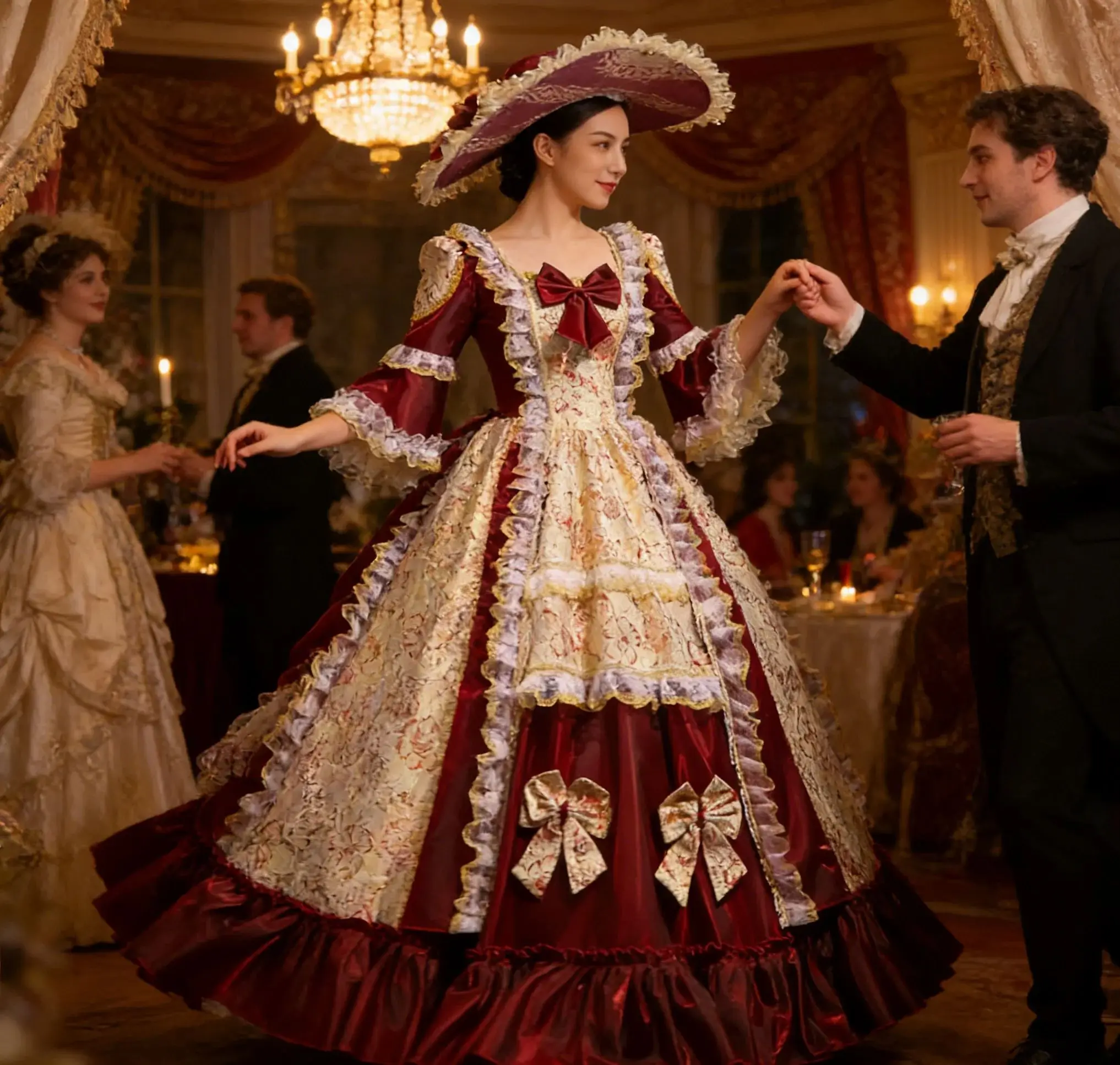 

Victorian Ball Gown Marie Antoinette Rococo Costume Renaissance Dress for Women