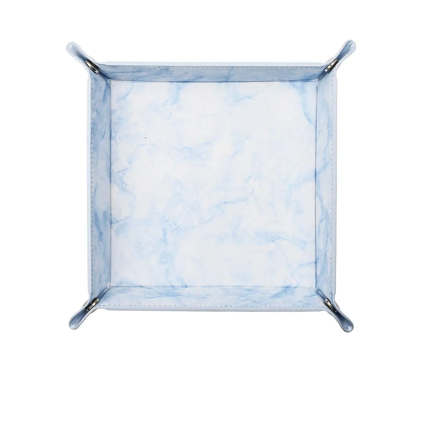 

1 шт., синяя коробка для хранения кубиков, четырехугольная складная кожаная чашка для игральных костей для D&D COC, ролевая игра, DND, настольная игра