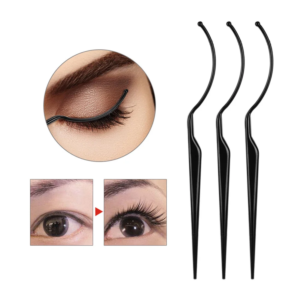 3pcs False Eyelashes Display Stick For Salon Home Use Eyelash Auxiliary Tool Fake Eyelash Display Stick
