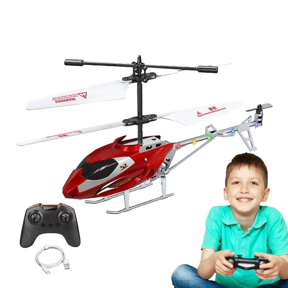 3.5CH RC Helicopter Remote Control Light Up Remote Control Helicopter Stable Flight Fall Resistant Kids Helicopter Toy