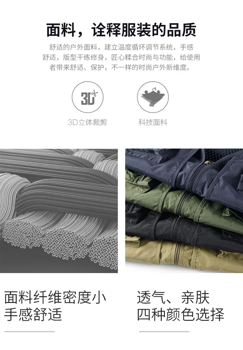 UPF50+ Ärmellose Jacke Herren Outdoor Sonnenschutz Utility-Weste Angelweste Leichtgewicht Übergröße Arbeitsbekleidung Oberteil Cargo-Weste – Detail 9