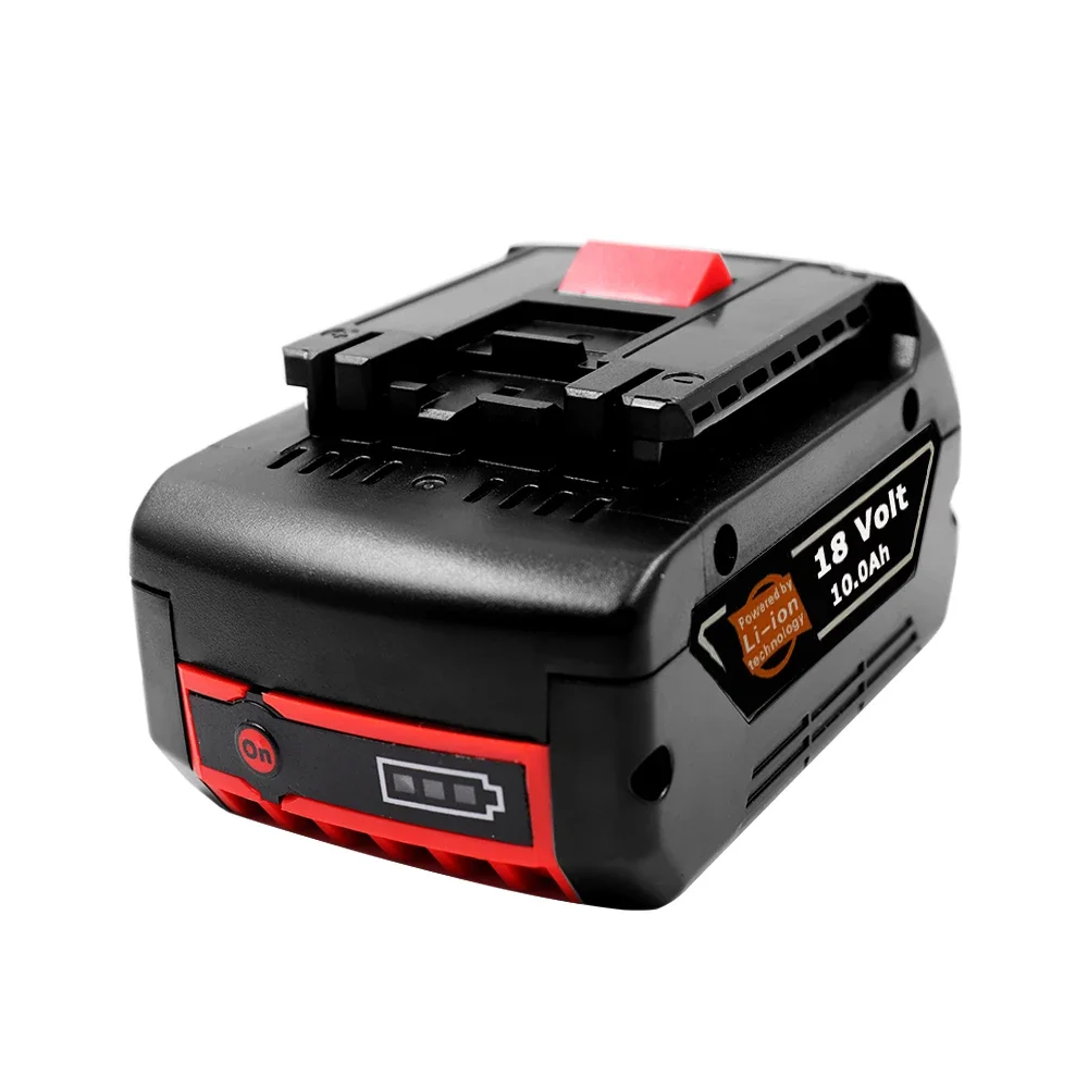 NEW 18V 10Ah Rechargeable Li-ion Battery For Bosch 18V Power tool Backup 10000mah Portable Replacement BAT609 Indicator light