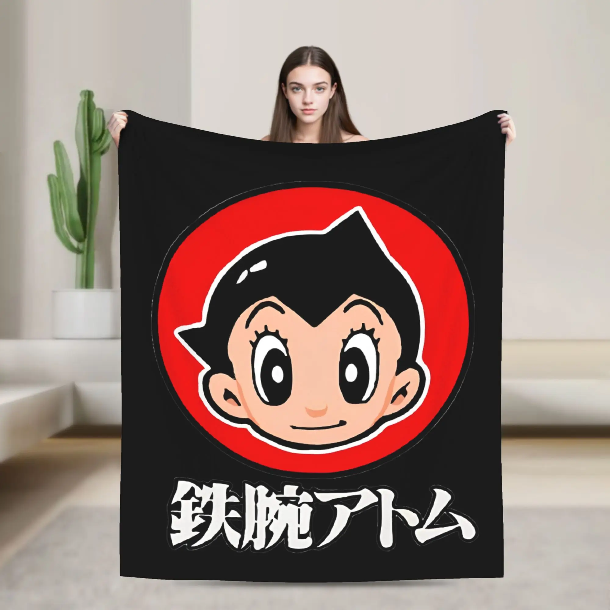 

Одеяло для мальчиков Astro, флисовое всесезонное детское одеяло с рисунком манги, многофункциональное ультрамягкое одеяло для дивана, спальни, покрывала