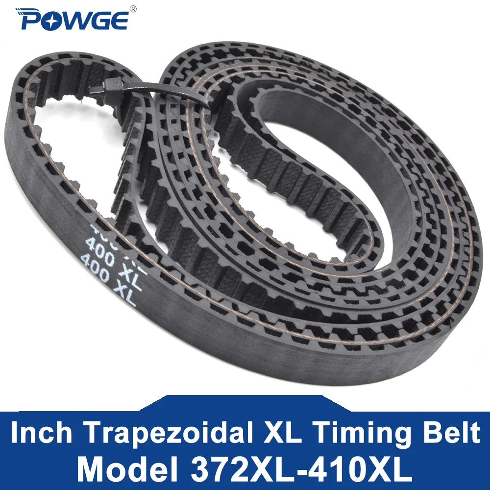 

POWGE 2PCS XL Timing belt Lp=372 374 376 378 380 382 384 386 388 390 392 294 396 398 400 402 404 406 408 410 Width 5-38mm Rubber