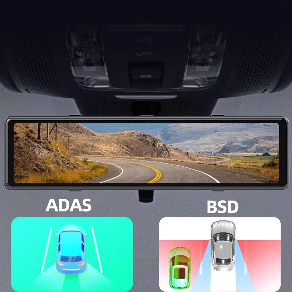 IPS Full screen 11.26-inch BSD+ADAS warning assist+WIFI all new external pull three-way blind spot assist streaming media