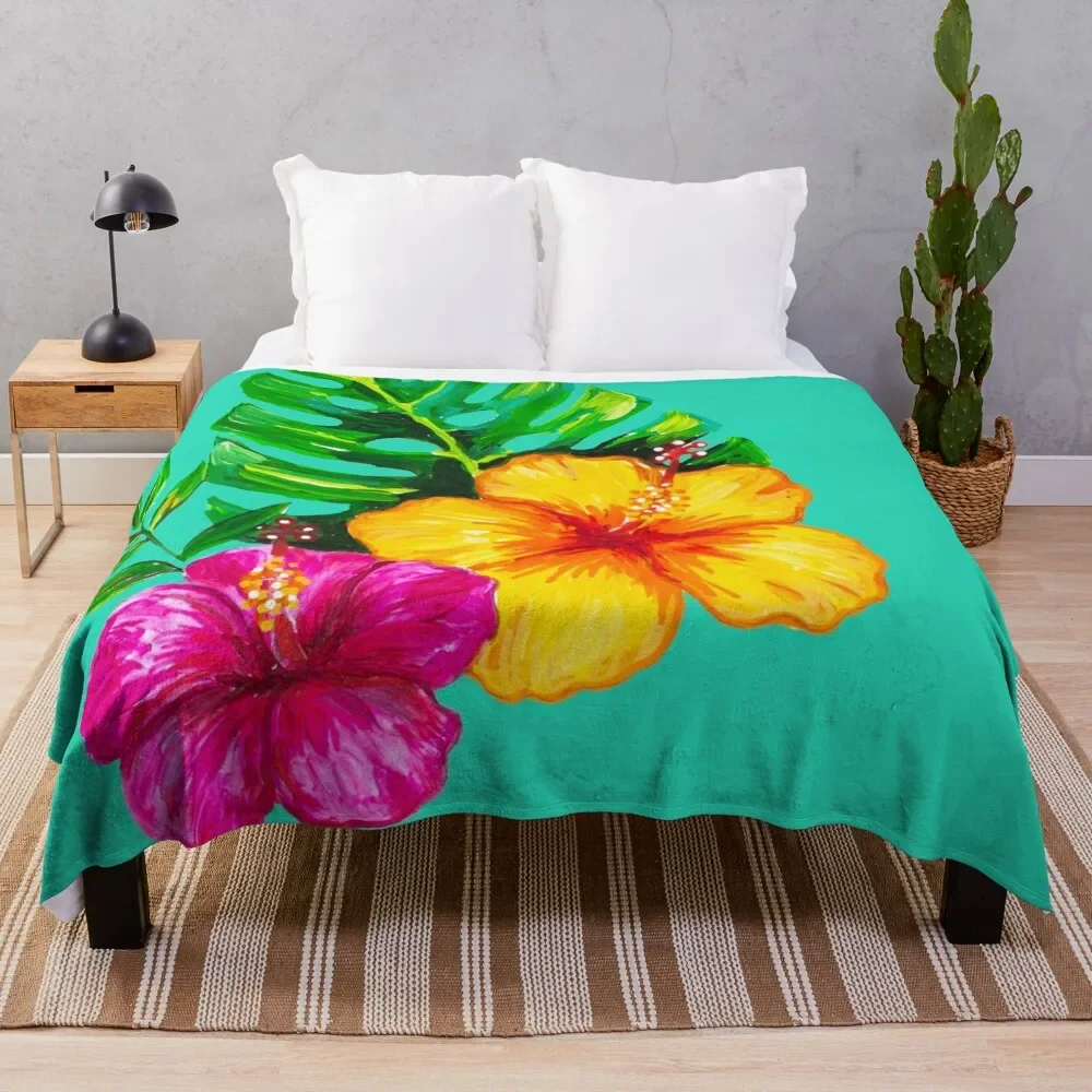 

Natural Wonders - The Hibiscus Throw Blanket Blankets For Bed Custom halloween Bed covers Blankets